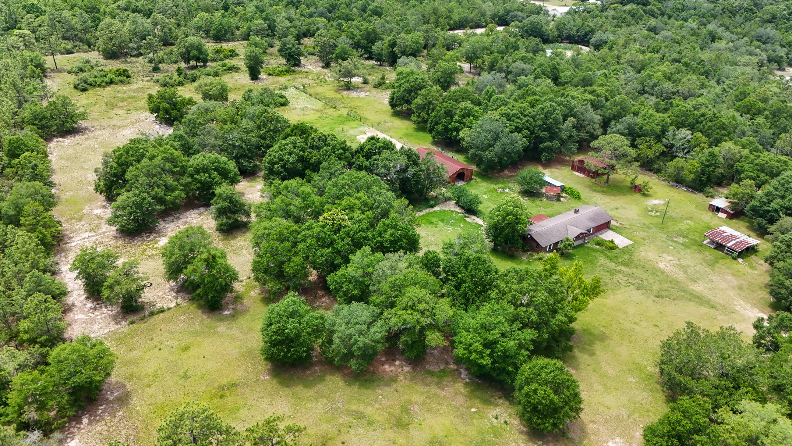 270 Windham Way DeFuniak Springs, FL 32433 - Photo 48 of 51 an aerial view of residential house with outdoor space and trees all around