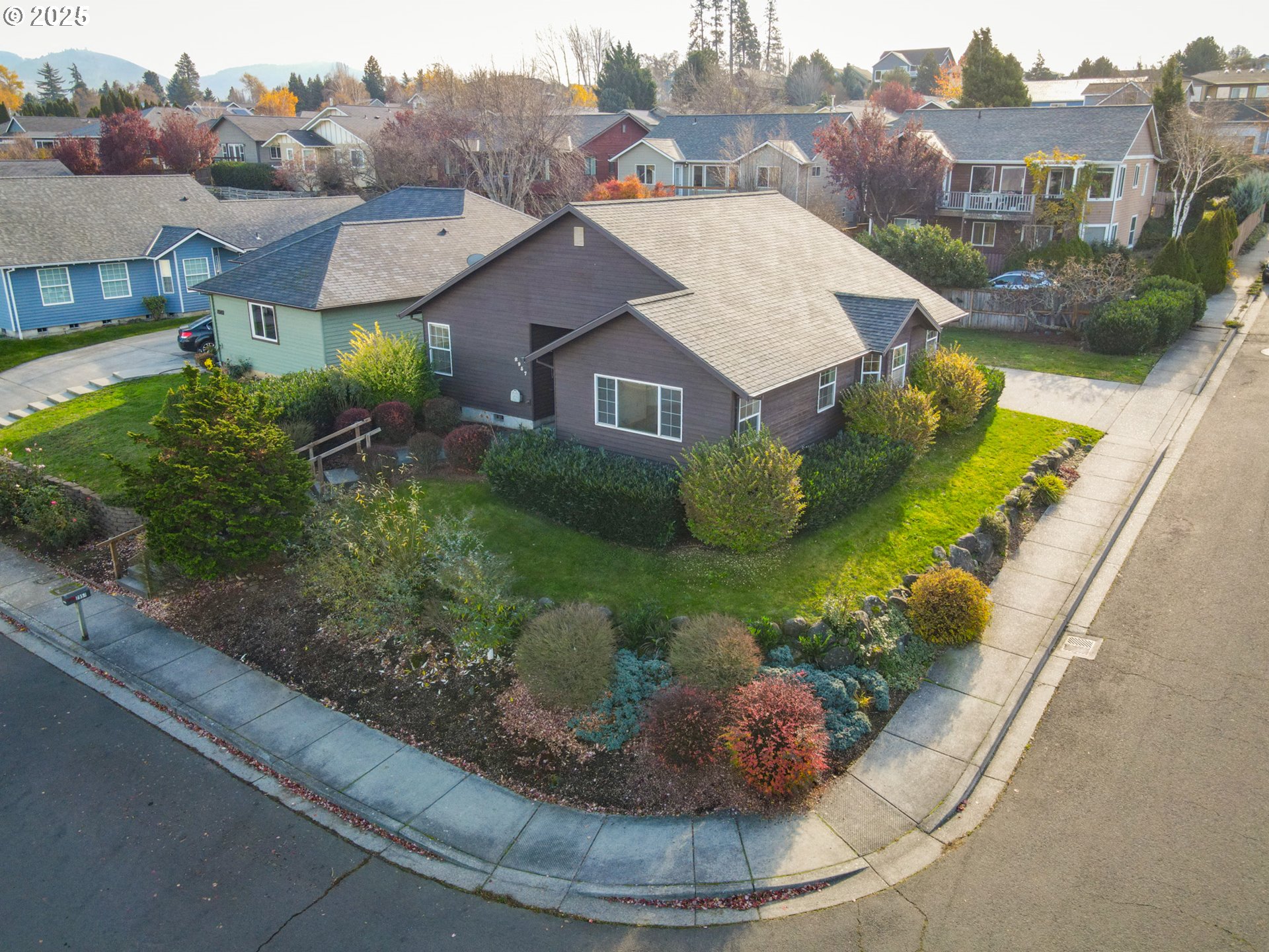 2957 Eugene Street Hood River, OR 97031 - Photo 8 of 42 a aerial view of a house with a yard potted plants