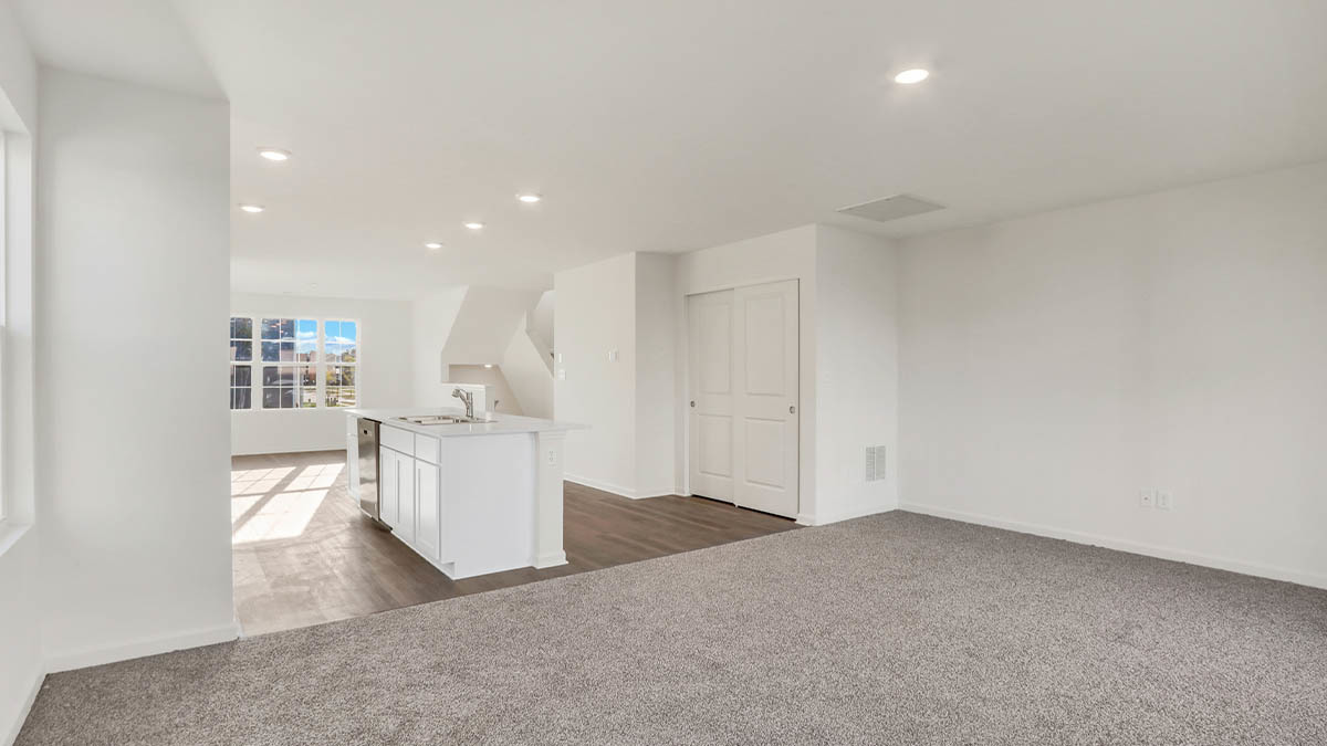 6510 Linden Trail, Unit B Wonder Lake, IL 60097 - Photo 10 of 17 a view of a kitchen with wooden floor and white walls