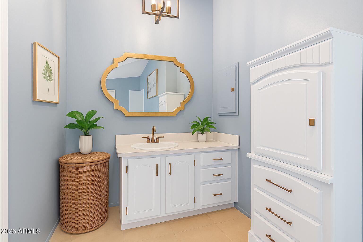 1102 South 114th Street, Unit 72 Mesa, AZ 85208 - Photo 17 of 20 a bathroom with a sink and mirror