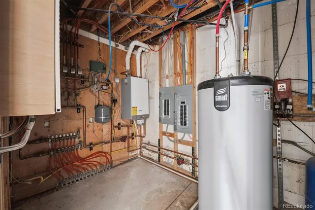 a view of storage and utility room