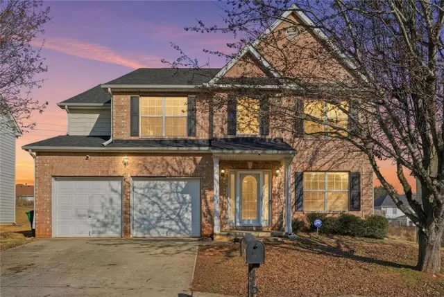 a front view of a house