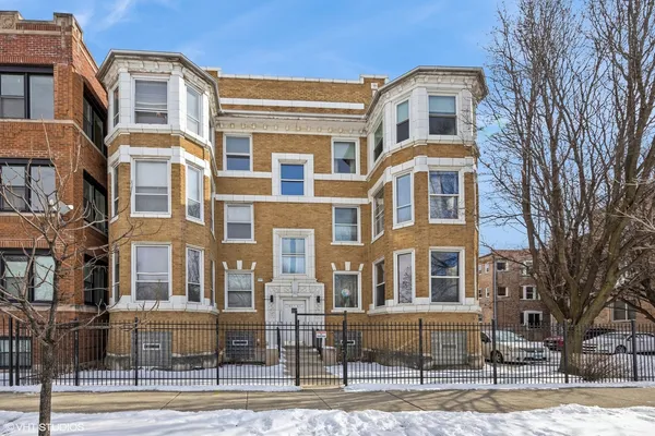 a front view of a multi story building