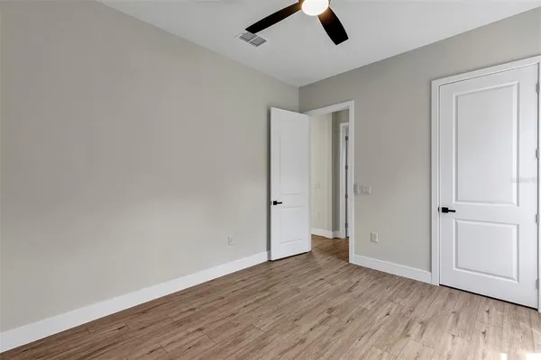a close view of closet