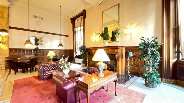 a outdoor living room with furniture