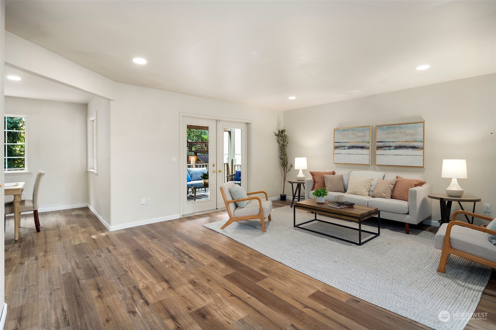 4729 Seahurst Avenue Everett, WA 98203 - Photo 3 of 40 a living room with furniture and a wooden floor