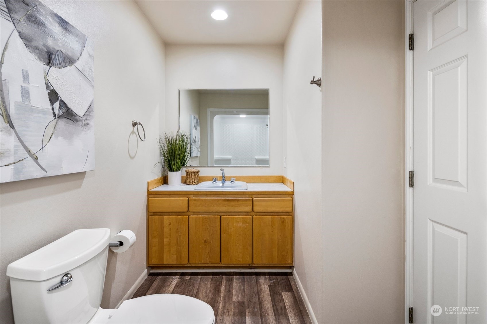 4729 Seahurst Avenue Everett, WA 98203 - Photo 31 of 40 a bathroom with a sink toilet and mirror