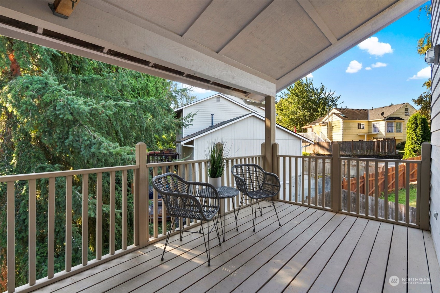 4729 Seahurst Avenue Everett, WA 98203 - Photo 36 of 40 a view of a balcony with wooden floor
