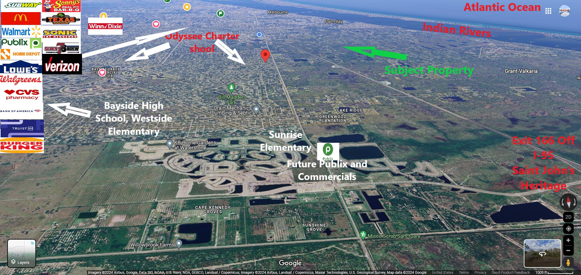 Tdcandy Kramer Lane Malabar, FL 32950 - Photo 4 of 6 a aerial view of a house with a yard