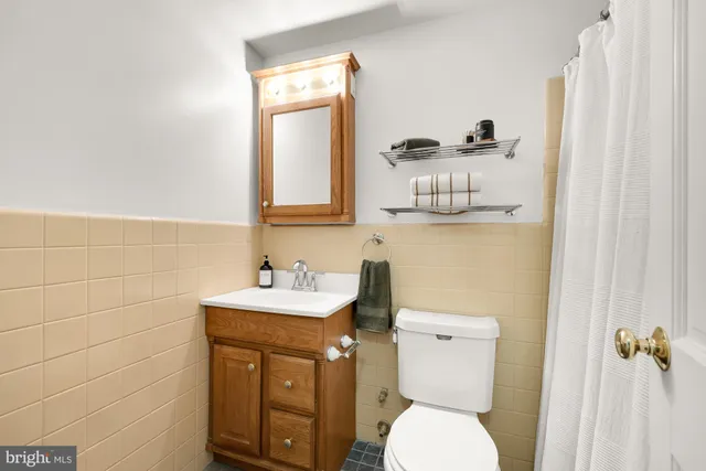 a sitting area with large window