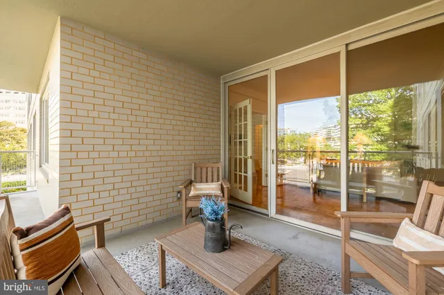 a view of a chairs and table on the terrace