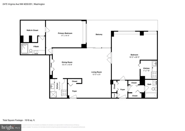 $499,900 | 2475 Virginia Avenue Northwest, Unit 200/201, Washington, DC 20037