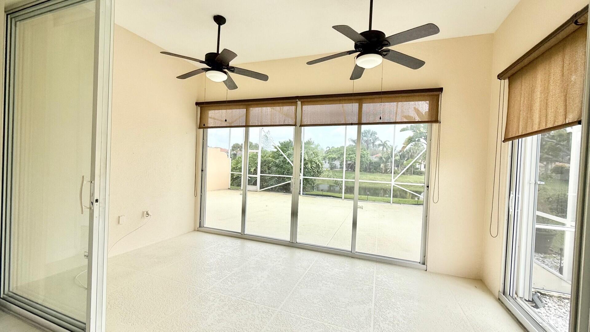 2706 James River Road West Palm Beach, FL 33411 - Photo 22 of 64 Lanai with fans