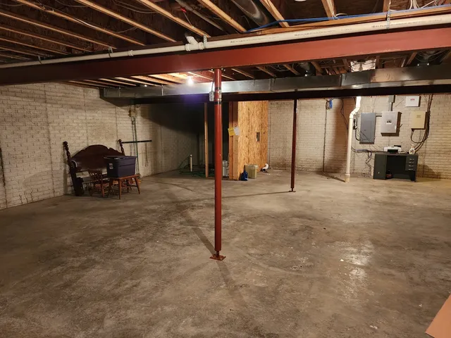 a view of a car garage