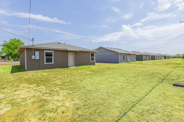 a backyard of a house
