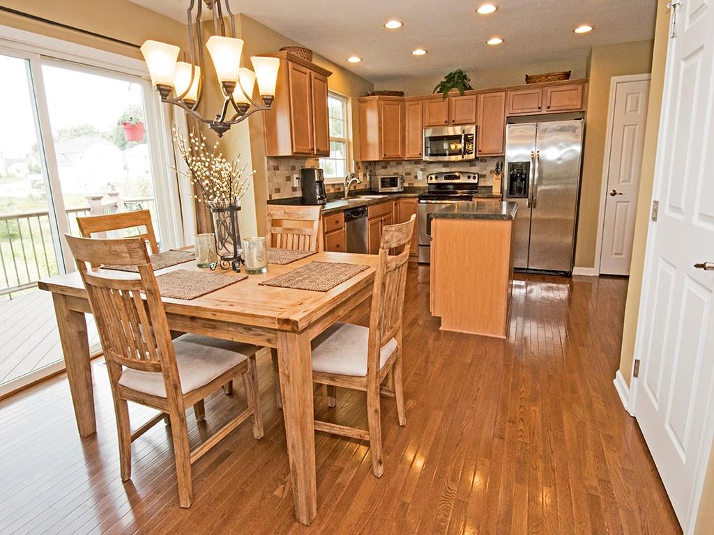 2023 Eagle Ridge Drive Valencia, PA 16059 - Photo 2 of 15 Open concept kitchen and dinette lead you into the Family Room. Upgraded maple cabinets, desk area, HW floors and recessed lights w/ dimmers.