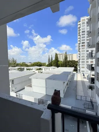 a view of building with outdoor space