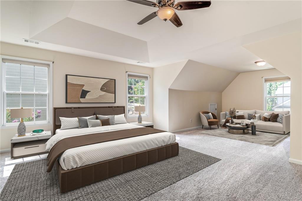 206 Sawtooth Court Canton, GA 30114 - Photo 4 of 43 a bedroom with bed couch and window