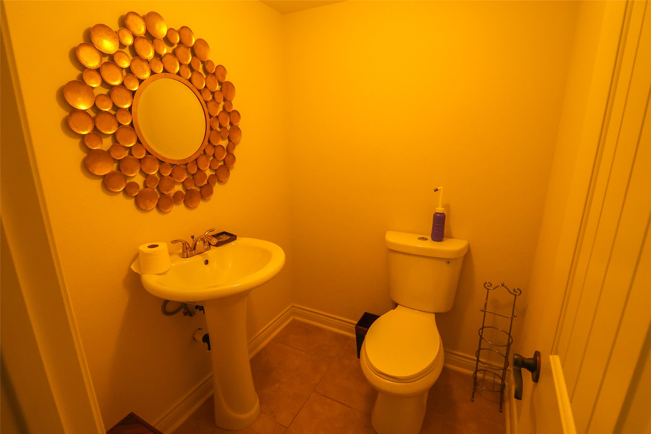 2406 Barclay Lake Lane Spring, TX 77388 - Photo 30 of 50 a bathroom with a toilet and a sink