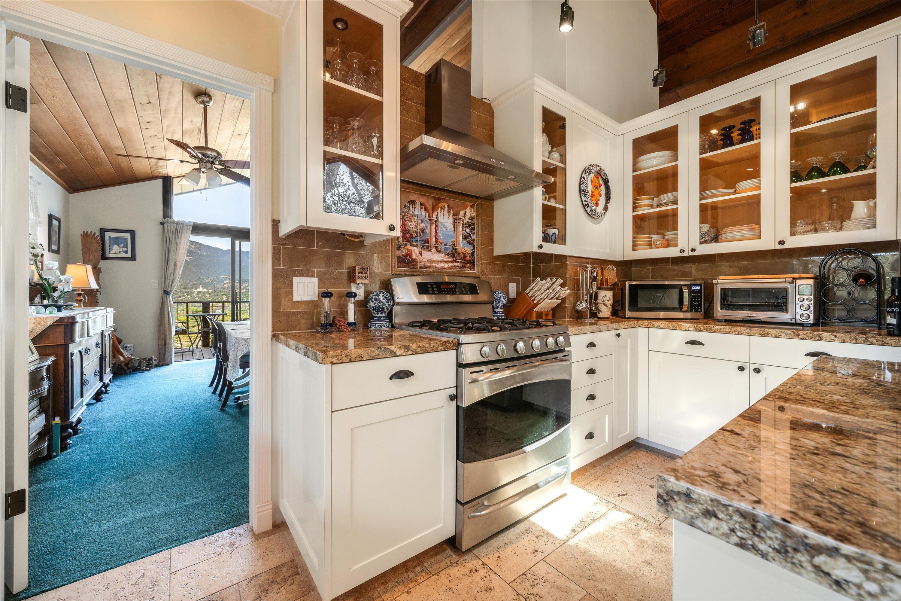 1401 La Cima Road Santa Barbara, CA 93101 - Photo 17 of 56 Kitchen in to Main Living Area
