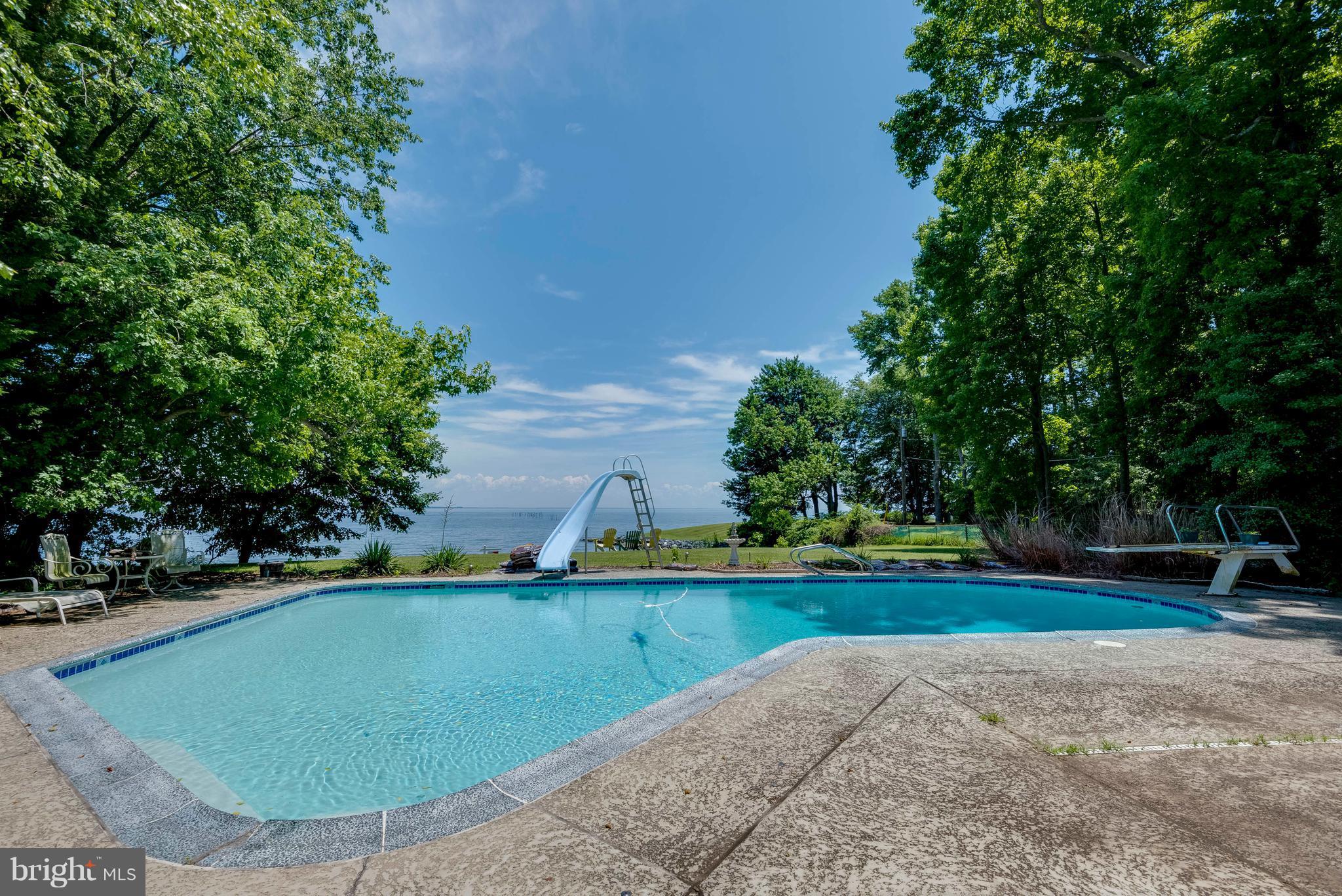 1587 Stuart Road Edgewater, MD 21037 - Photo 8 of 30 Pool looking out over the bay