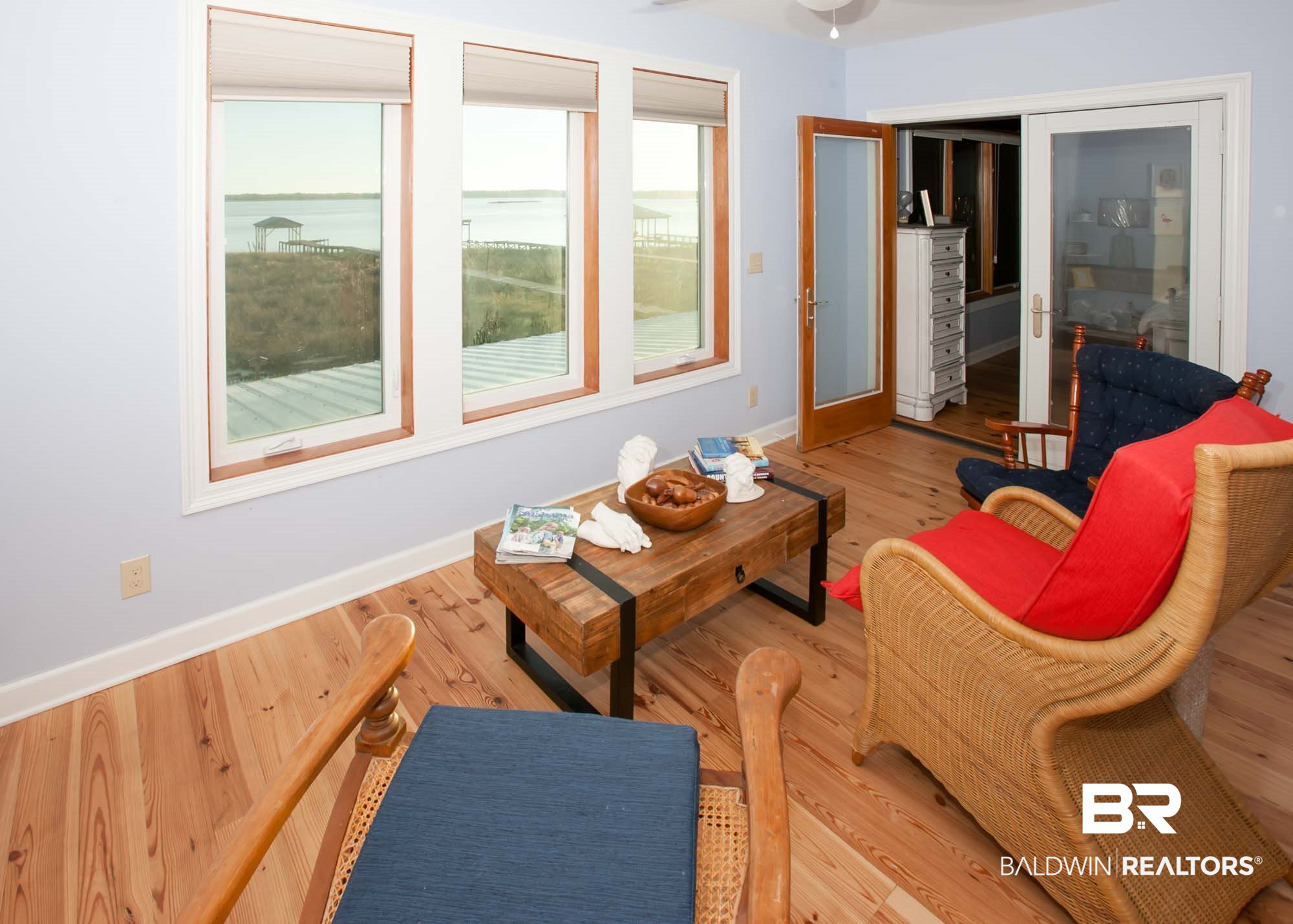 17260 Oyster Bay Road Gulf Shores, AL 36542 - Photo 24 of 49 Master bedroom private sitting room with bay view