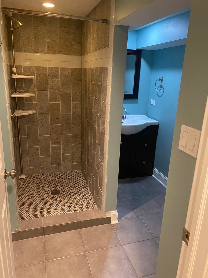 1009 Dell Road Northbrook, IL 60062 - Photo 12 of 15 a bathroom with a sink and a mirror