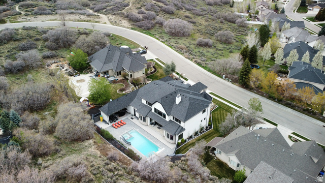 614 East High Lane Alpine, UT 84004 - Photo 19 of 75 Aerial overview of property's location with nearby suburban area and a pool