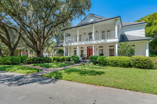 front view of a house with a street