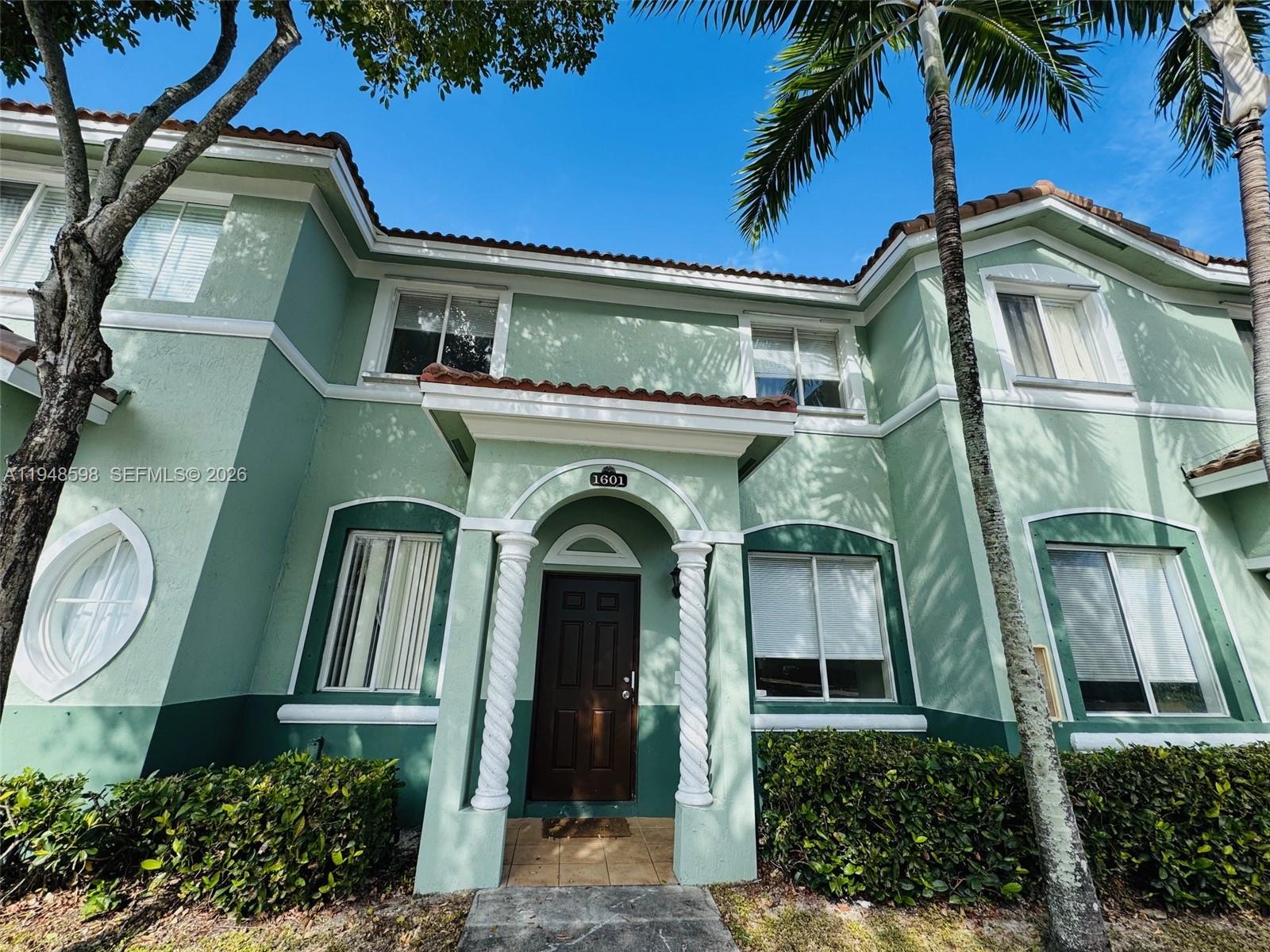 a front view of a house