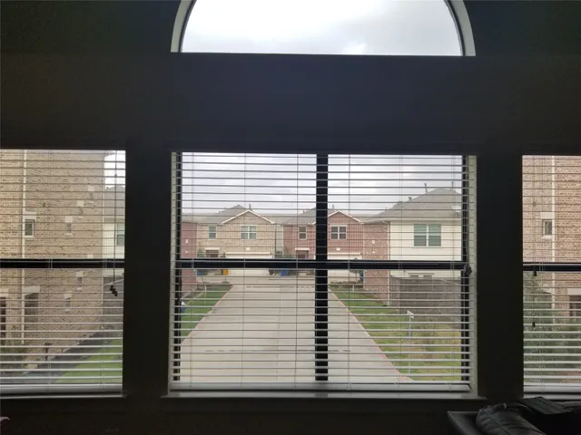 a view of a lake from a window