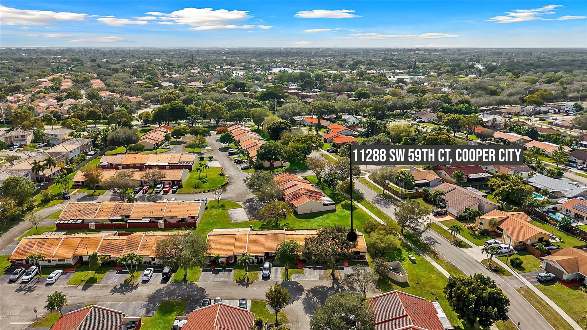 11288 Southwest 59th Court Cooper City, FL 33330 - Photo 27 of 32 an aerial view of residential houses with outdoor space