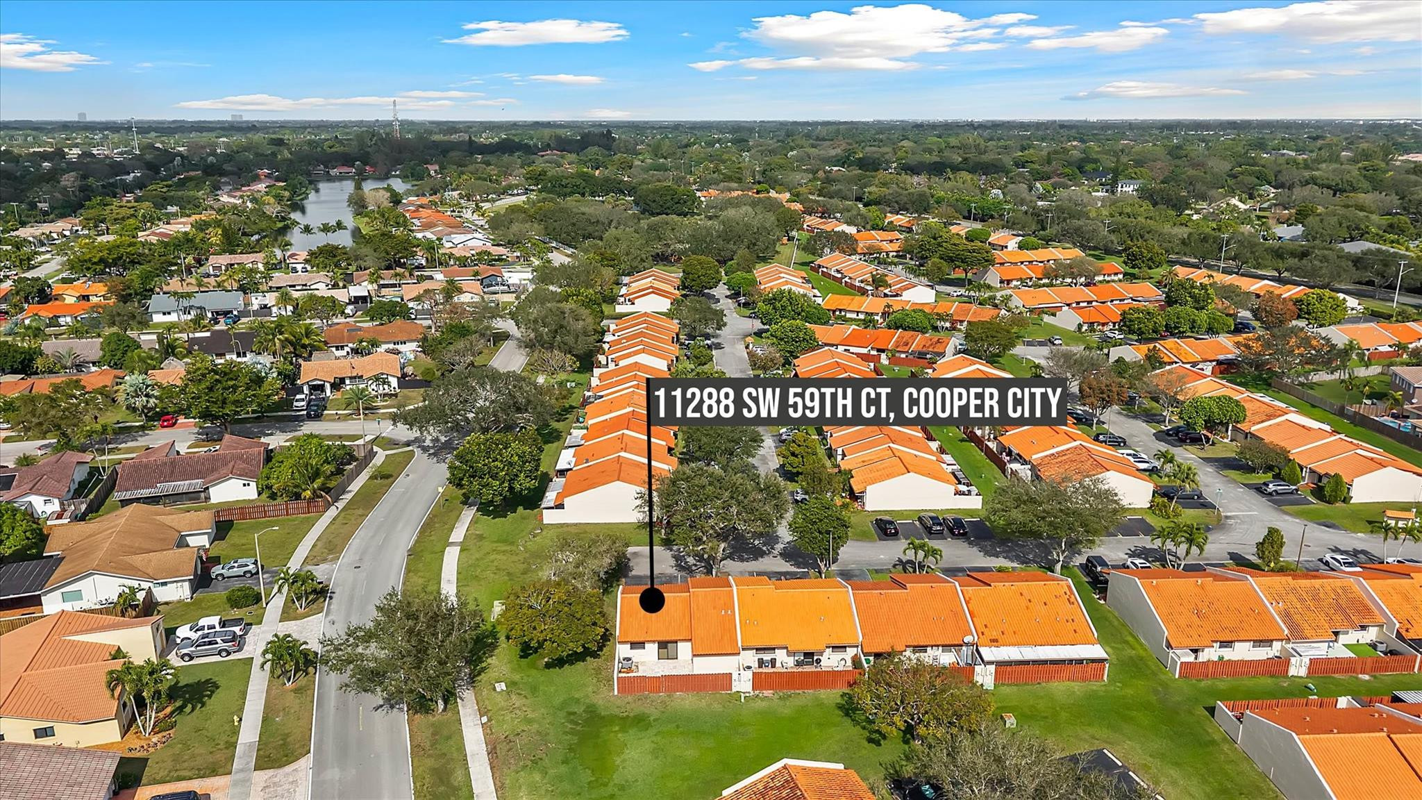 11288 Southwest 59th Court Cooper City, FL 33330 - Photo 28 of 32 an aerial view of residential building with outdoor space