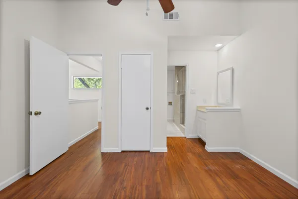 wooden floor in an empty room