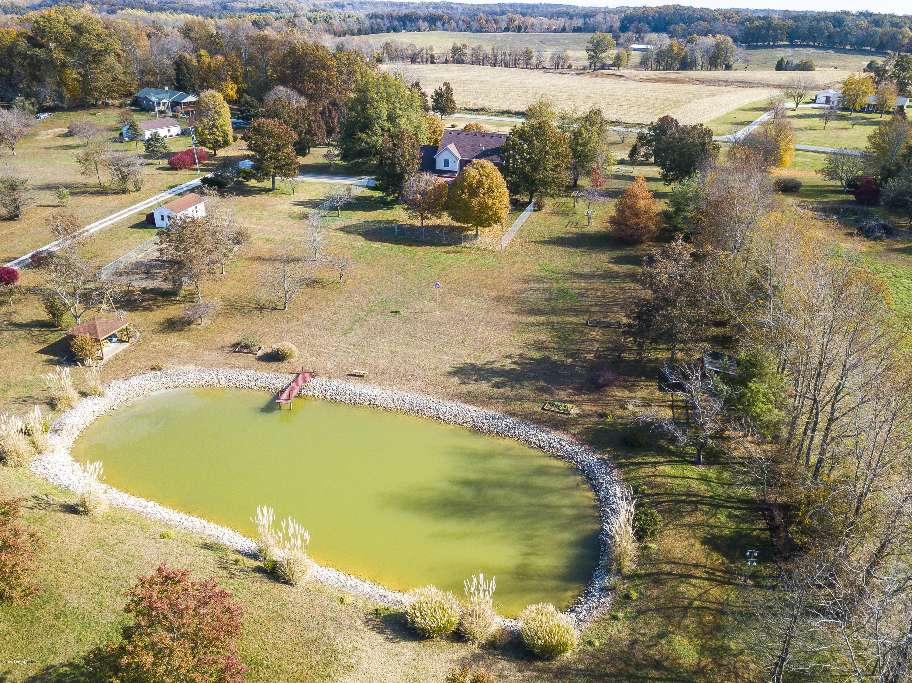 785 Mud Splash Road Glendale, KY 42740 - Photo 53 of 54 Back Ariel View of Property
