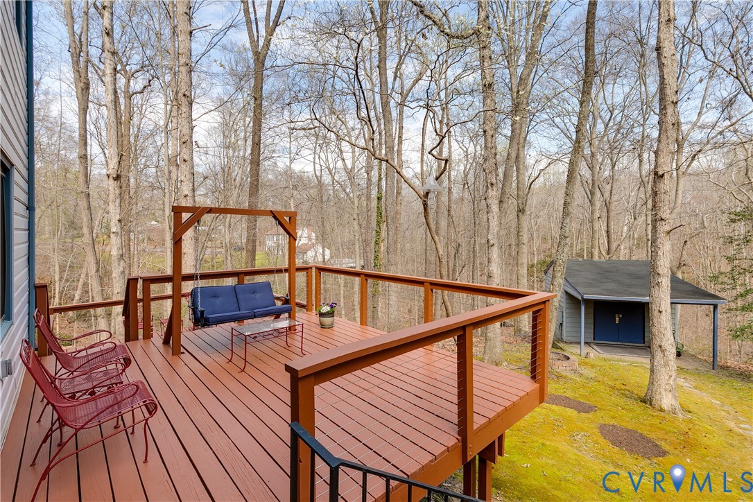9536 Williamsville Road Mechanicsville, VA 23116 - Photo 4 of 32 Two-tiered deck with an unbeatable view