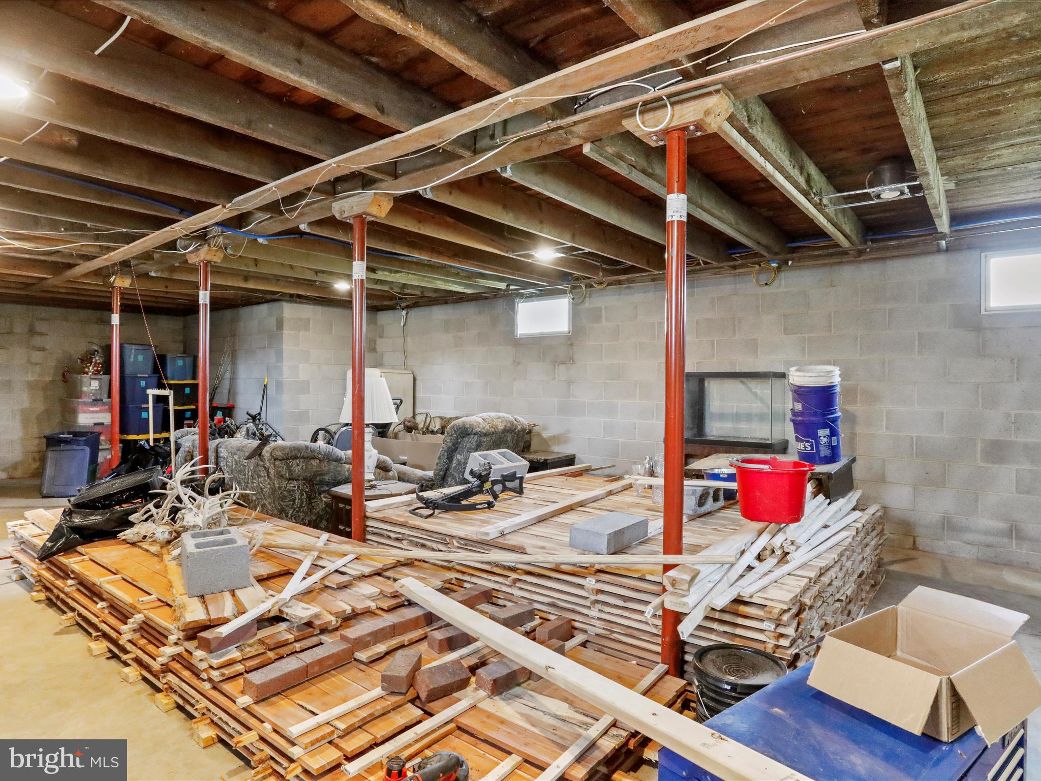 8610 Fort Valley Road Fort Valley, VA 22652 - Photo 45 of 61 unfinished basement