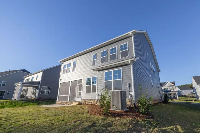 a backyard of a house