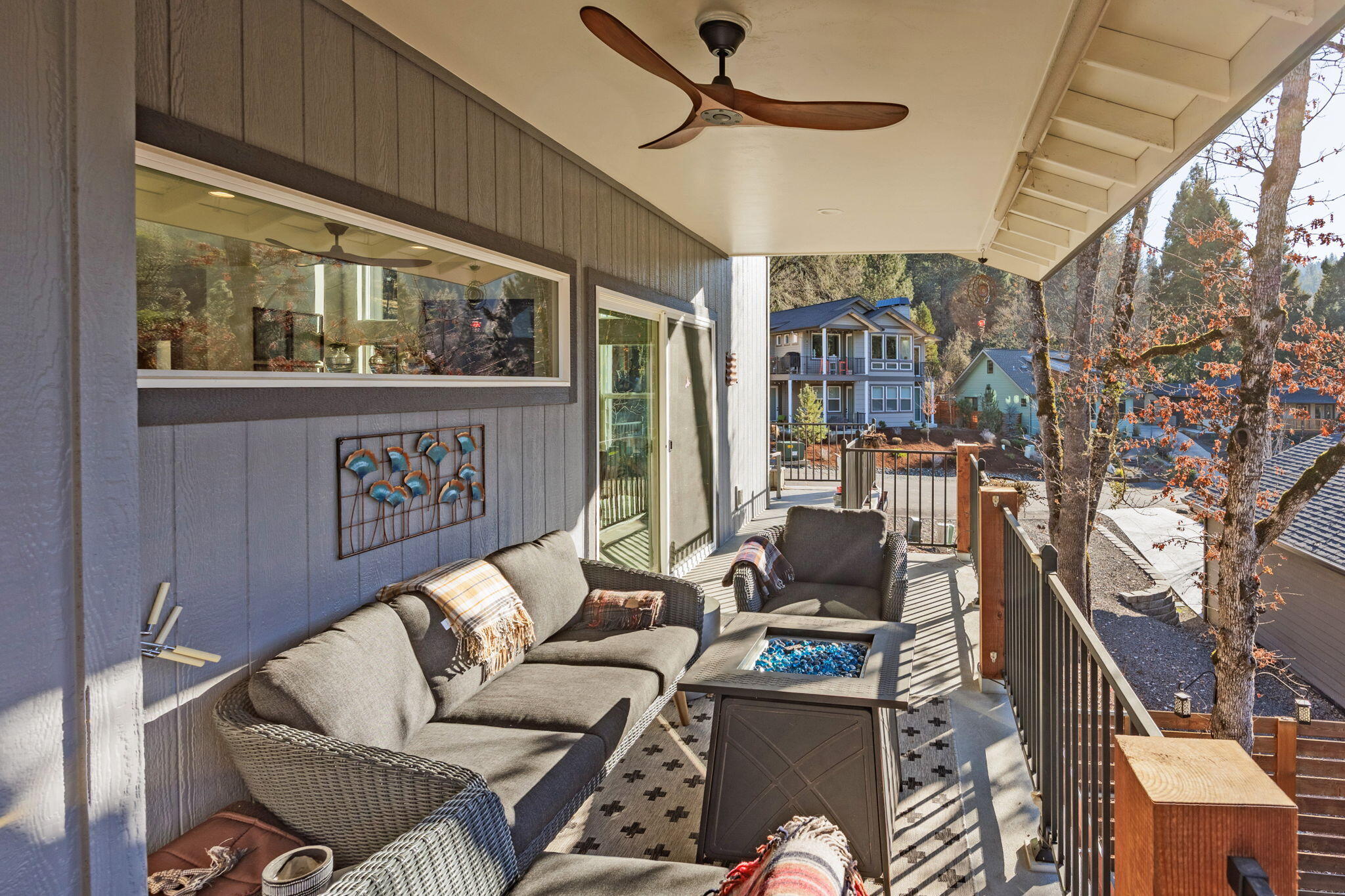 1355 Andrews Road Jacksonville, OR 97530 - Photo 12 of 66 Comfortable deck for entertaining off the great room w/ access to both the living area & kitchen