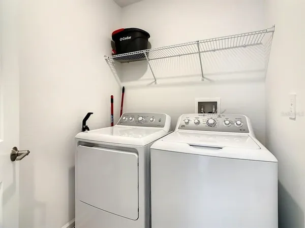 a view of a red door of the house