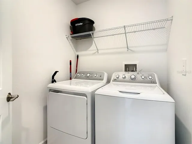 a view of a red door of the house