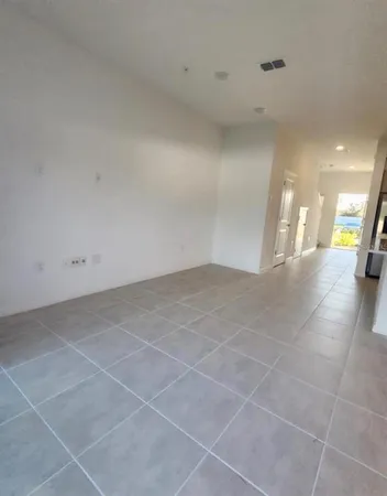 a view of a hallway with a projector