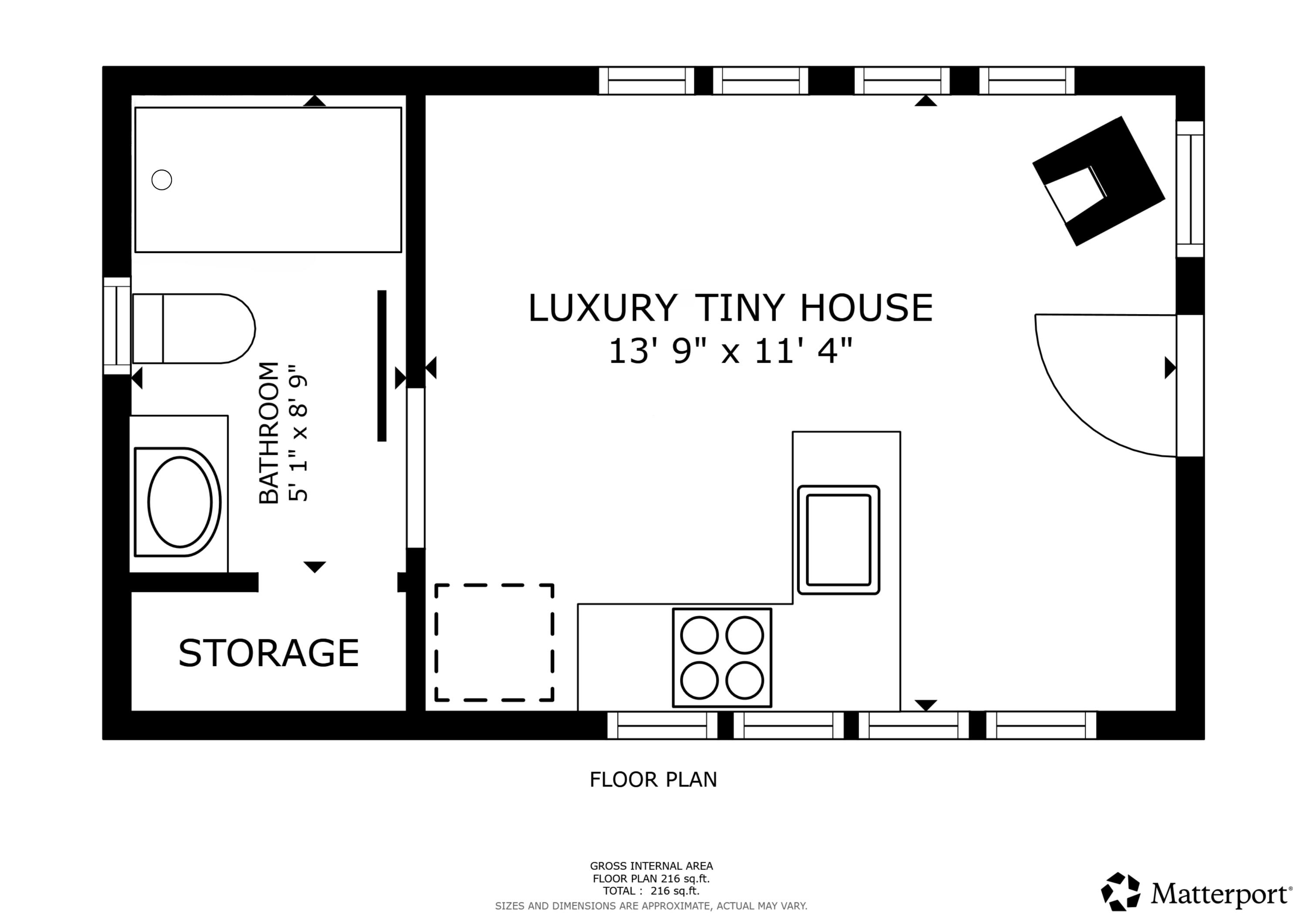 16 Monument Street Lubec, ME 04652 - Photo 62 of 63 Luxury Cottage Floor Plan
