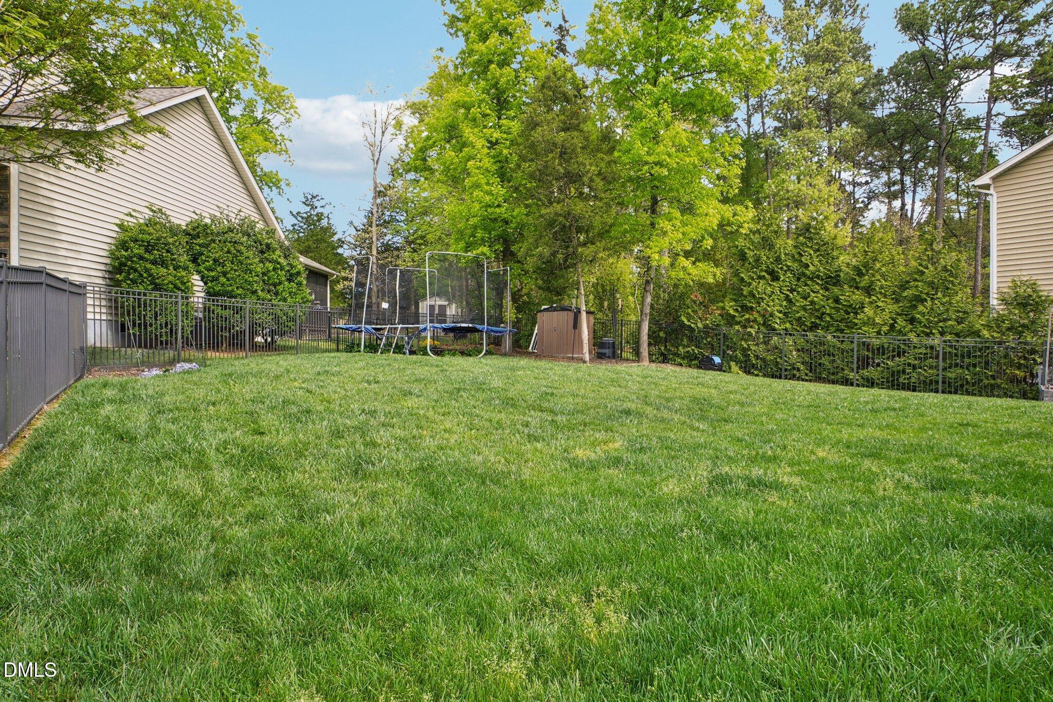 203 Hico Way Durham, NC 27703 - Photo 48 of 62 a view of a backyard with a garden