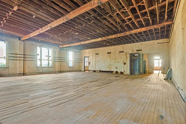 a view of an empty room