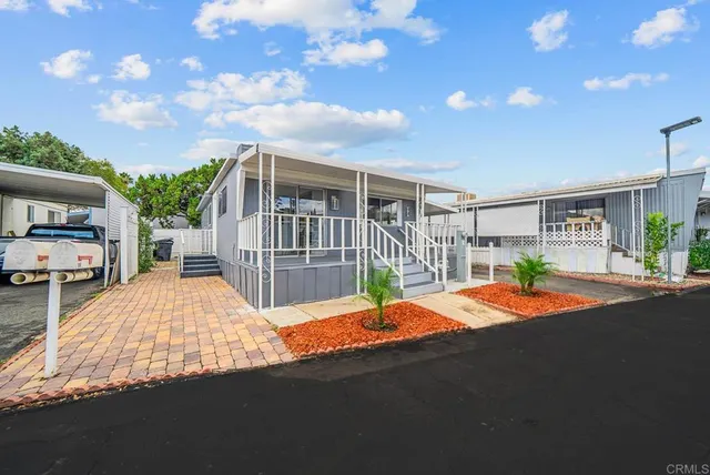 a outdoor space with pool and furniture