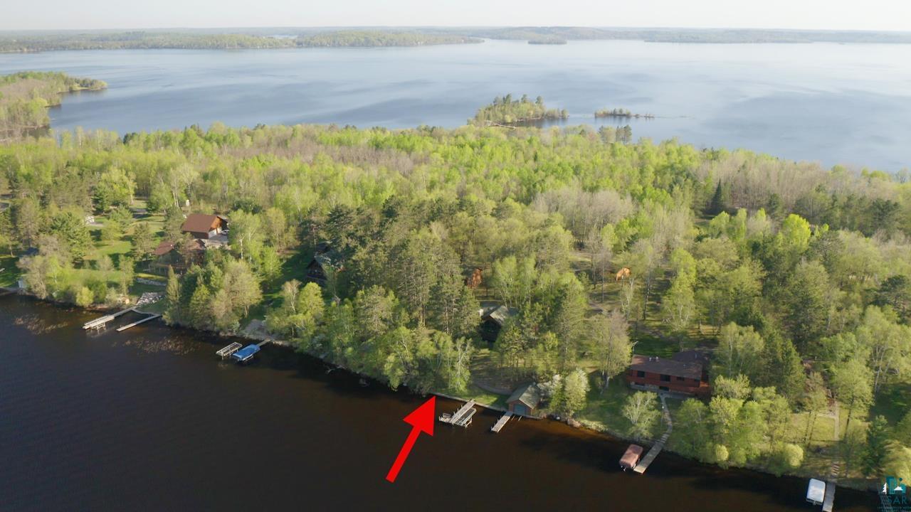 1880 Everett Bay Road Tower, MN 55790 - Photo 46 of 50 Aerial view of property's location featuring a large body of water and a heavily wooded area