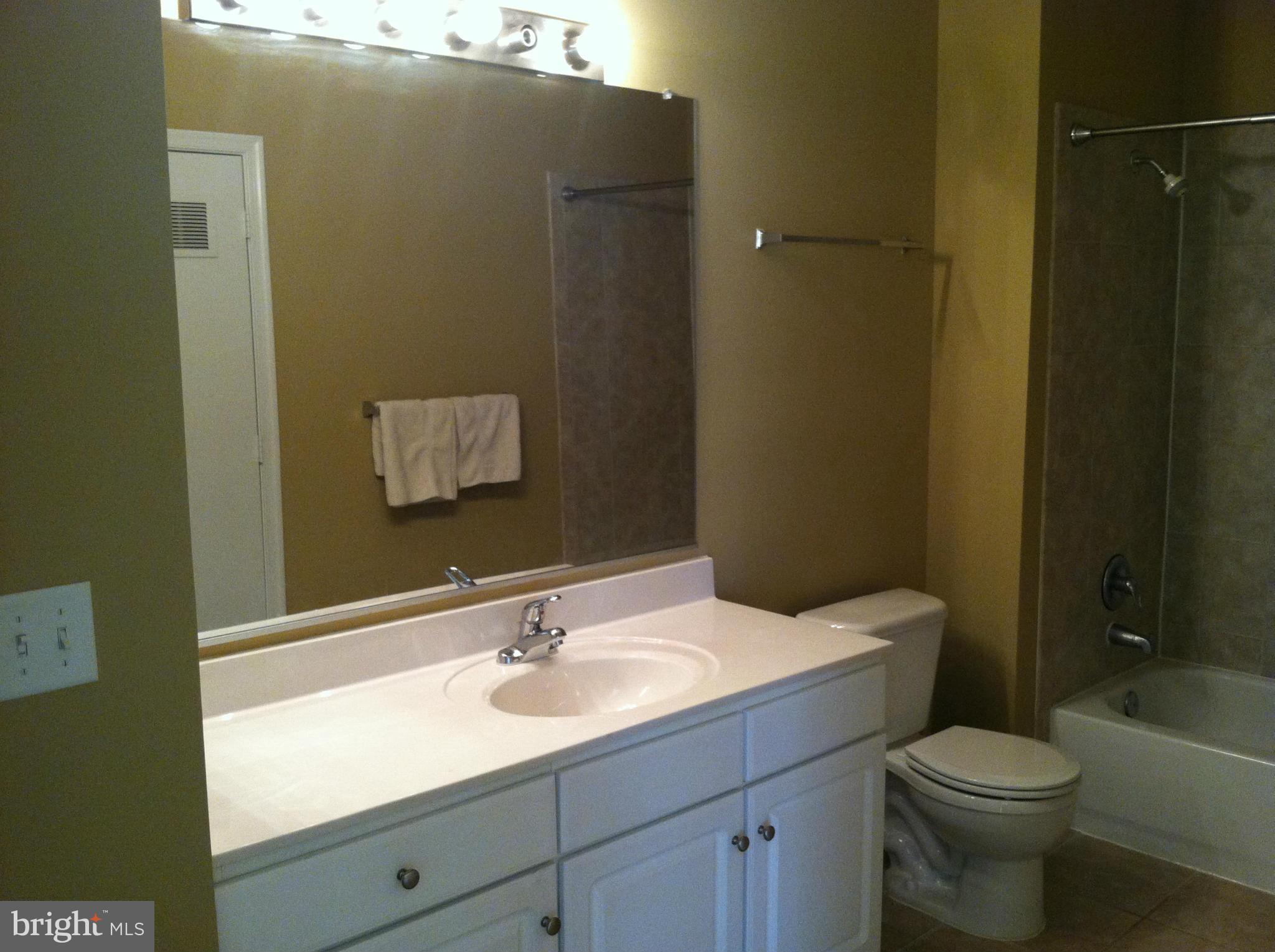 8045 Newell Street, Unit 203 Silver Spring, MD 20910 - Photo 9 of 11 a bathroom with a sink toilet and shower