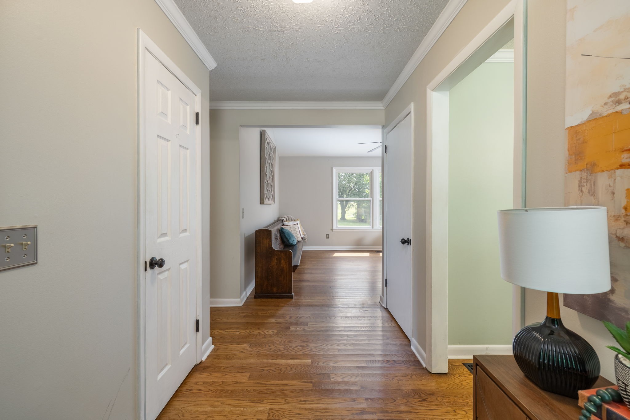 4203 Martins Chapel Road Springfield, TN 37172 - Photo 8 of 52 a view of a hallway with a livingroom and a window