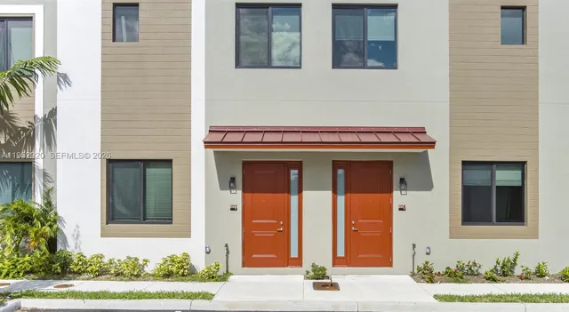 a front view of a house